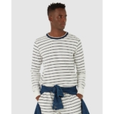 Camiseta Slim Masculina Manga Longa Listrada Em Algodão