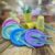 Kit Festa 50 PESSOAS DESCARTAVEIS CANDY COLORS  PEROLADO MISTO GARFO + PRATO + COPO