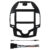 Kit Moldura Painel 7 Pol I-30 Ar Digital 2008 2009 2010 2011 2012 2 Din Preto Chicote Som Plug Antena