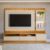 Rack com Painel para TV Até 70 Polegadas São Paulo 2 Gavetas 1 Porta Ripado com Led Tauari/Off White Fosco – Linea Brasil