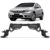 DEFLETOR INFERIOR PRETo para HONDA CIVIC 2012 até  2016