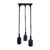 Luminaria Pendente Benjamin 3xE27 Preto Fosco Avant