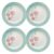 Jogo de 4 Pratos Rasos 24 Cm Donna Bloom