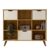 Nicho Organizador Retrô 3 Gavetas Freijó/Off White – Qmovi