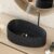 Cuba de Apoio Gota Para Banheiro Lavabo C01 BG43W Preto Granit Matte  – Lyam