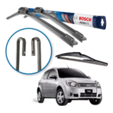 3 Palhetas Dianteira E Traseira Bosch Ford Ka 2002 A 2010