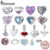 Bamoer 925 Sterling Silver Charms Pingente De Prata Acessórios De Casal BSC574