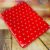 10~50 TOALHAS P/ MESA FESTA POA VERMELHO/BRANCO BOPP PEROLA  78X78 INOVE