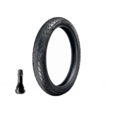 Kit Pneu Levorin 80/100-18 M/C 47P Dakar II TL + Válvula CG / Todos Modelos