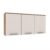 Armário Aéreo Bella 3 Portas 1,20 Carvalho/ Off White Moveis Arapongas