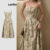Lovito Vestido elegante com estampa floral Ditsy para mulheres L118ED487