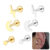Kit Piercing Helix Conch Labret Aço Cirúrgico PVD Piercing Tragus 18k Estrela Lua Raio Piercing Orelha de Raio Trágus