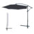 Ombrelone Guarda Sol Suspenso Base Lateral 3,00m Com Capa Cor Azul