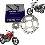 Kit Relação Tração Transmissão Cg Titan Fan 160 2016 2017 2018 2019 2020 A 2025 Original Riffel