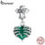 Bamoer 925 Sterling Sliver Charme Coração De Fita De Crânio Acessórios Para Pulseira