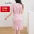 (Trendy) Lovito Vestido Casual Ditsy Vestido Floral Com Cordão Para Mulheres L109MD500