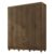 Guarda Roupa Casal Lite 6 Portas Carvalho Oak – Móveis Leão