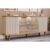 Buffet de Sala Jantar Janice 4 Portas c/ Vidro Nature/Off White – Cimol