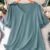 (Trendy) Lovito Blusa Curva Plus Size Casual Lisa Camada Dupla Blusa Verão/Primavera Para Mulheres LBL20323