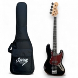 Contrabaixo J.bass Seven Sjb-47 Bk Preto 4c Com Bag