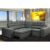Sofa de Canto Retrátil e Reclinável com Molas Cama inBox Austin 2,20m x 2,20m Suede Velusoft Cinza