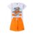 Conjunto Masculino Infantil Esqueleto De Dino