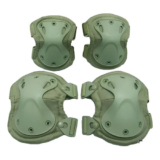 Kit Joelheira E Cotoveleira Bike Moto Skate Patins Verde-musgo