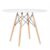 Mesa De Jantar Redonda Eames Eiffel 120cm Branca