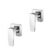 Kit 2 Acabamento Para Registro Docol Base Lift 1/2″ 3/4″ 1″ Cromado Docol