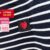 (Trendy) Lovito Camiseta Casual Listrada Com Gola Contrastante Para Mulheres LNE39558 (Multicolorido)