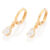 Brinco Argola Com Zircônias Branco Brilhante Folheado a Ouro 18k 527237 Rommanel