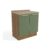 Balcão de Cozinha Botanic M623 2 Portas c/Tampo 80cm Nogueira/Oliva/Nogueira – Kappesberg