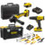 Kit Stanley 20V Parafusadeira Impacto 13mm 50Nm + Esmerilhadeira 115mm 2 Baterias Maleta LED