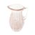 Jarra Wolff Italy de Vidro Transparente e Dourado 800ml