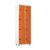 Armário Roupeiro Aço 8 Portas Academia Guarda Volume Laranja
