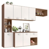 Cozinha Suspensa Mila Carvalho Oak Off White – Poliman