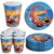 Kit Festa HOT WHEELS 8 Pratos + 8 Copos Descartável 200 Ml Papel – FESTCOLOR