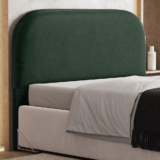 Cabeceira Cama Box Queen 160cm Orgânica Lanna W01 Couríssimo Verde – Lyam Decor