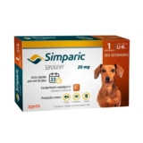 Antipulgas e Carrapatos Simparic  Cães de 5,1 a 10kg com 1 Comprimido