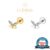 【Lomiss】Piercing Helix Tragus Conch NarizLabret Titânio Borboleta Zircônia