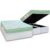 Conjunto Box Baú Queen: Colchão Espuma Castor D33 Sleep Max Euro Pillow + Base CRC Courano White(158×198)