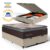Cama Box Baú com Colchão de Espuma D28 Mega Pillow Queen 158cm
