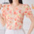 Lovito Blusa Casual Plissada Macia e Confortável Blusa de Primavera/verão para Mulheres L138ED227