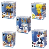 Brinquedo Boneco Colecionável Coleção Looney Tunes Fandom Box c/ Caixa Acrílica Expositora Líder
