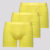 Kit de 3 Cuecas Boxer Lupo Elastic Soft Amarela