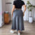 (Trendy) Lovito Saia Plus Size Curva Casual Com Babados Lisos E Bainha Primavera E Verão Para Mulheres LMD81136