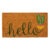 Tapete Entrada Fibra Coco Hello Cacto Capacho 33x60cm Marrom Antiderrapante Decoração Porta Edantex