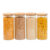 kit 4 potes de vidro 1650ml tampa de bambu herméticos – Tud