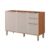 Balcão de Cozinha Modulado Esplêndida 3 Portas e 2 Gavetas s/Tampo 120cm Freijo/Off White – MGM