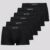 Kit 6 Cuecas Sunga Lupo Microfibra Preta